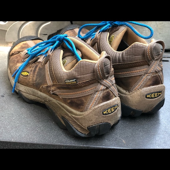 Keen men’s Brown Leather Hiking Boot Size 41/8.5 main image 5